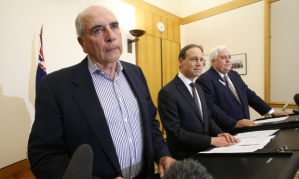  Bernie Fraser looks  thrilled at  heading up 18 months enquiry into something that everybody except  Greg Hunt understands